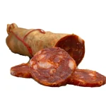 fette di soppressata du brigante affumicata calabrese, salume artigianale