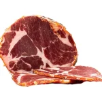 capocollo piccante affumicato calabrese tagliato a fette