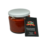 vasetto di ’nduja piccante La Spilinghese, salume spalmabile calabrese