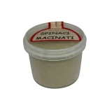 Spinaci macinati in barattolo, verdura in polvere ricca di nutrienti