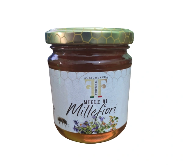 Miele Millefiori 100% italiano con etichetta floreale artigianale