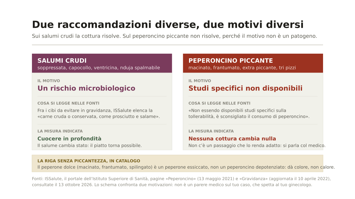 Peperoncino piccante in gravidanza: cosa dice l’Istituto Superiore di Sanità